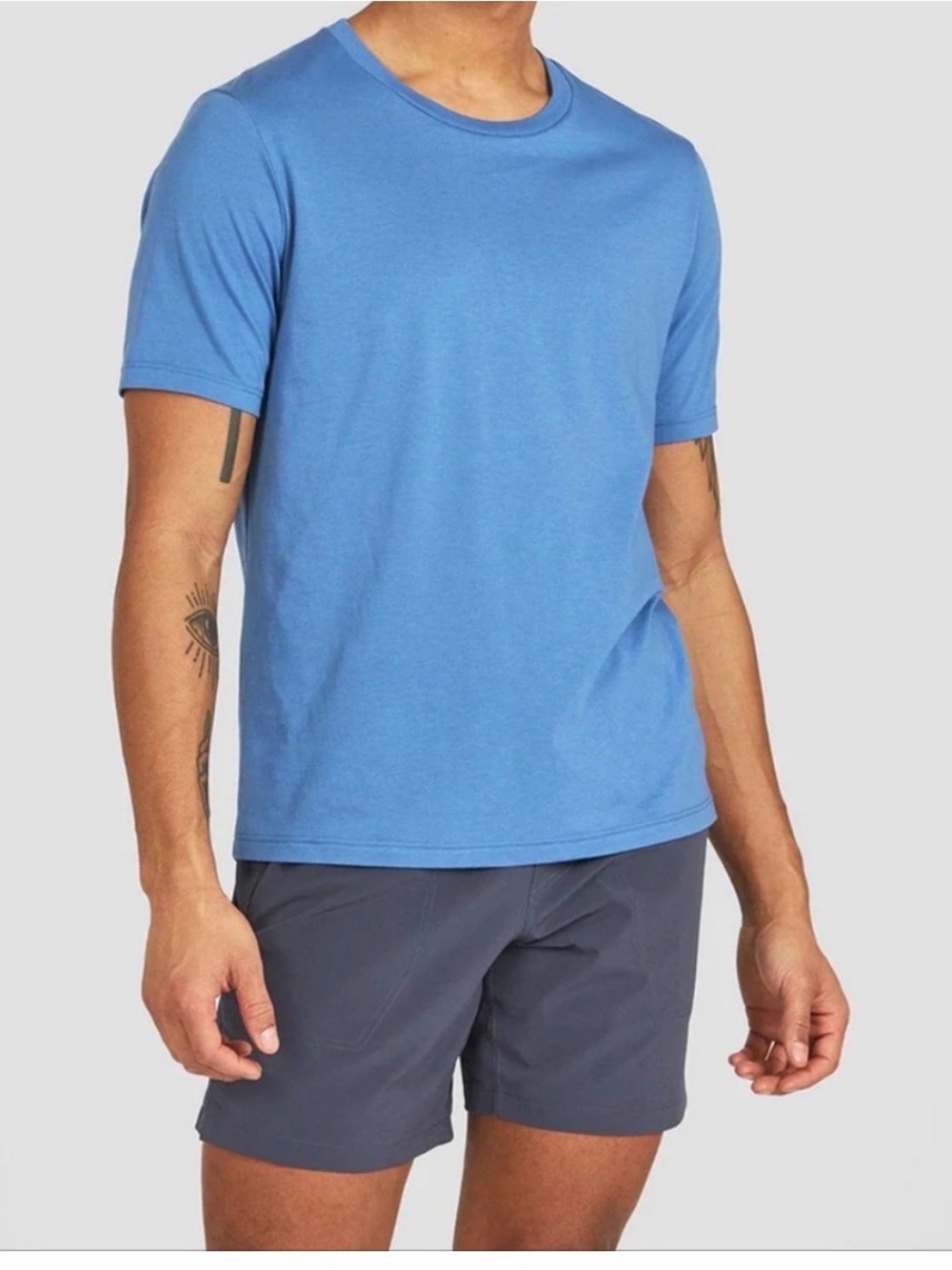 Janji Runterra Bio Crew Neck T-Shirt - Blue size L
